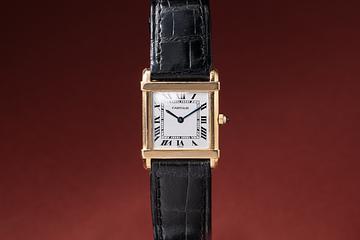 Cartier 18K YG Tank Chinoise Quartz 81051 