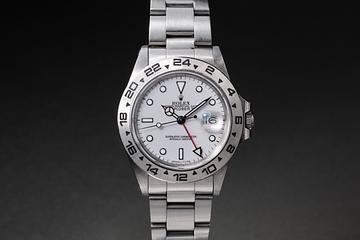 1986 Rolex Explorer II 16550 White Porcelain Dial 