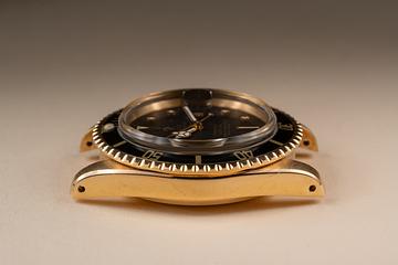 1973 Rolex 18K YG Submariner 1680 Matte Black Nipple Dial