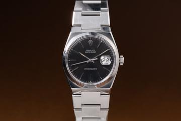 1977 Rolex OysterQuartz DateJust 17000 Black Dial with Service Papers