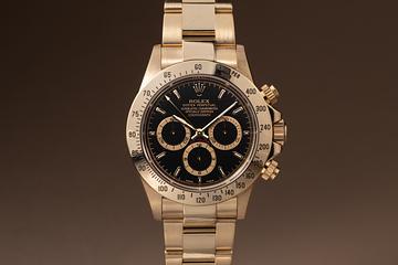 1999 Rolex 18K YG Zenith Daytona 16528 Black Dial with Box