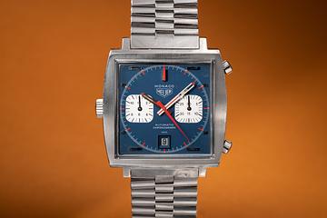 Heuer Monaco 1133 B Chronograph Blue Dial 