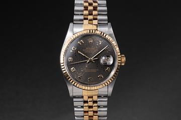 1993 Rolex DateJust 16233 Grey Arabic Jubilee Dial with Service Papers