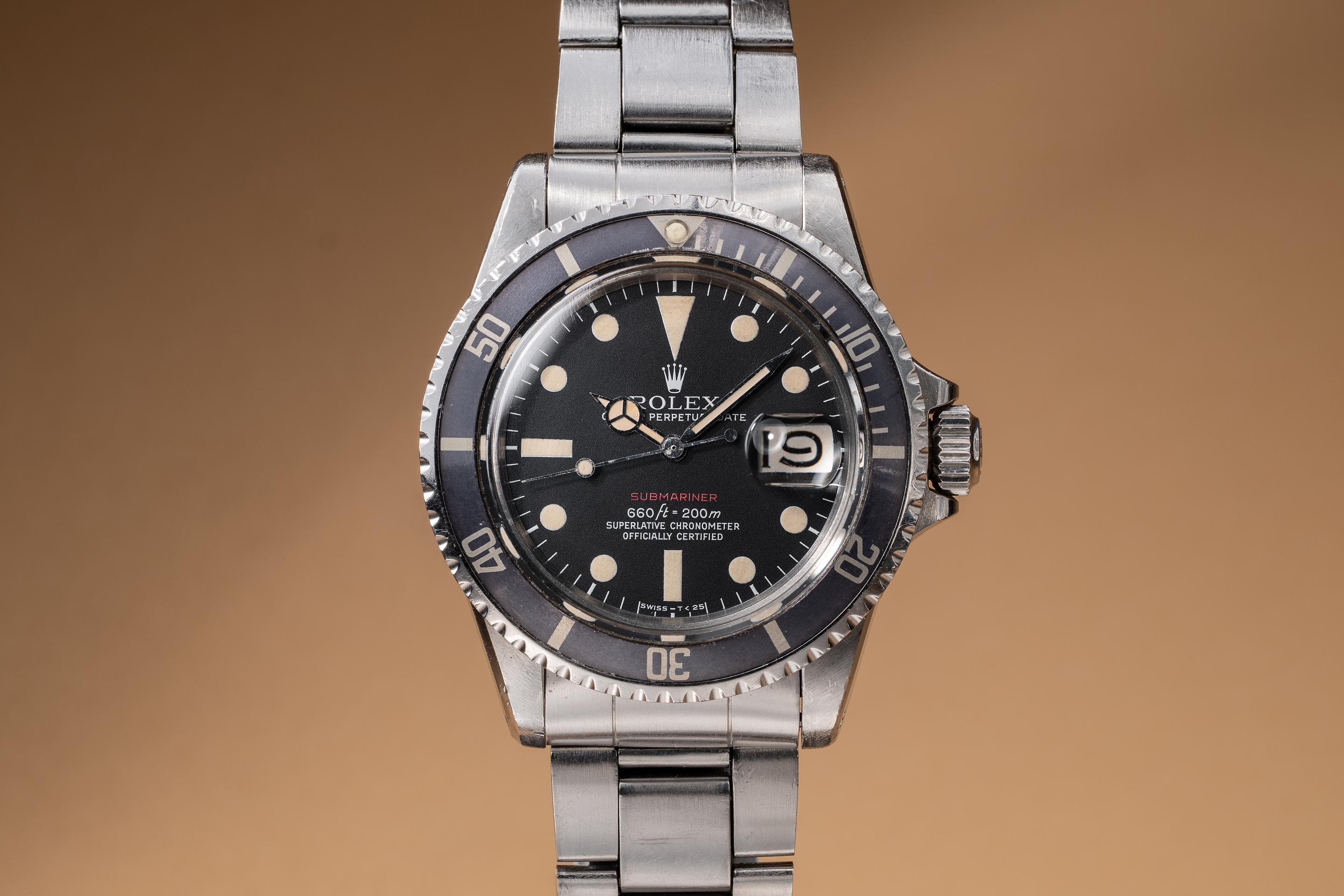 ぴ*ん様 ROLEX SUBMARINER 掛時計 激レア Reggie Jackson's 1973 Rolex Submariner 1680 MK 5 Dial with Box