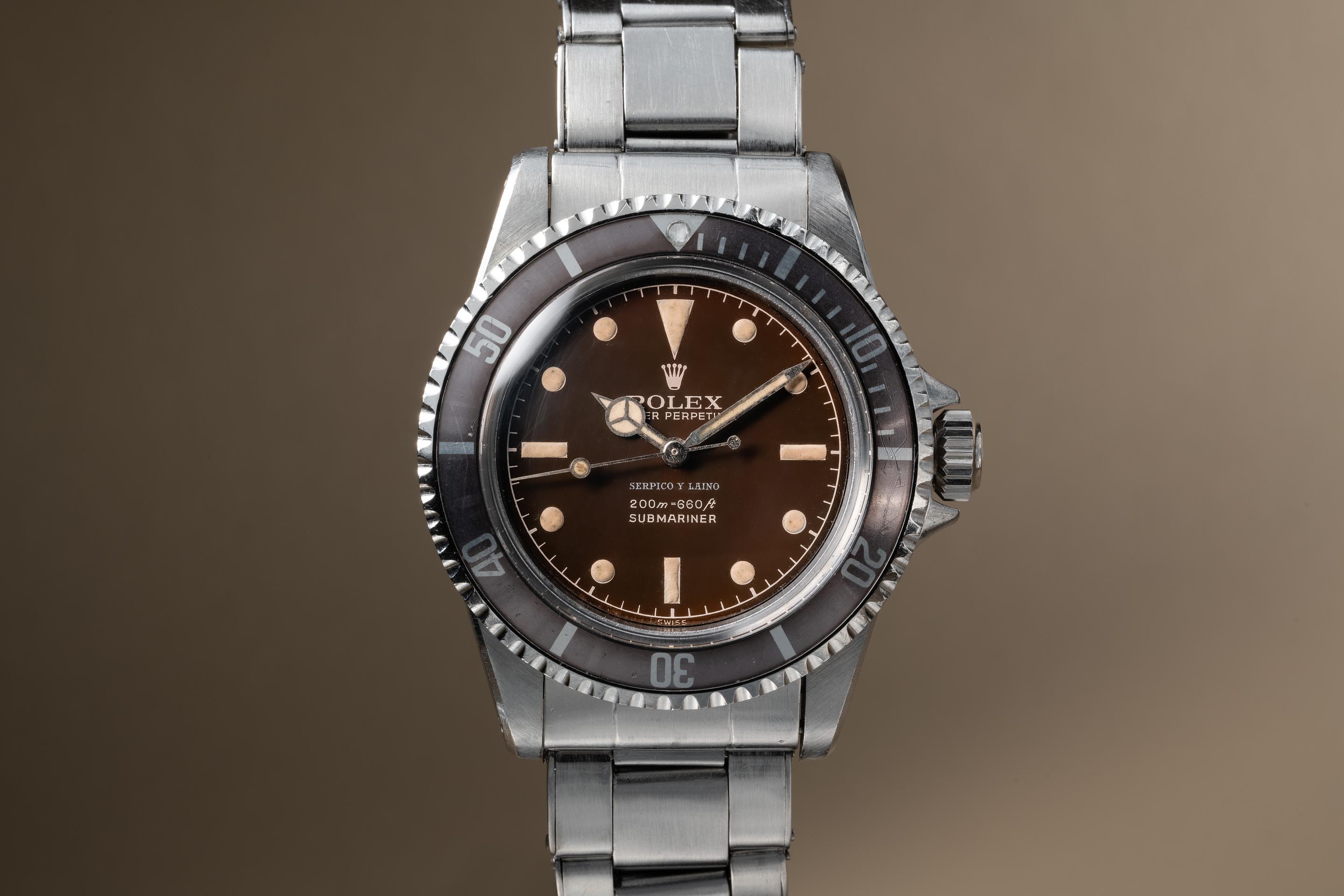 Rolex 5512 Tropical Insert 1961 Rolex Submariner PCG 5512 Tropical