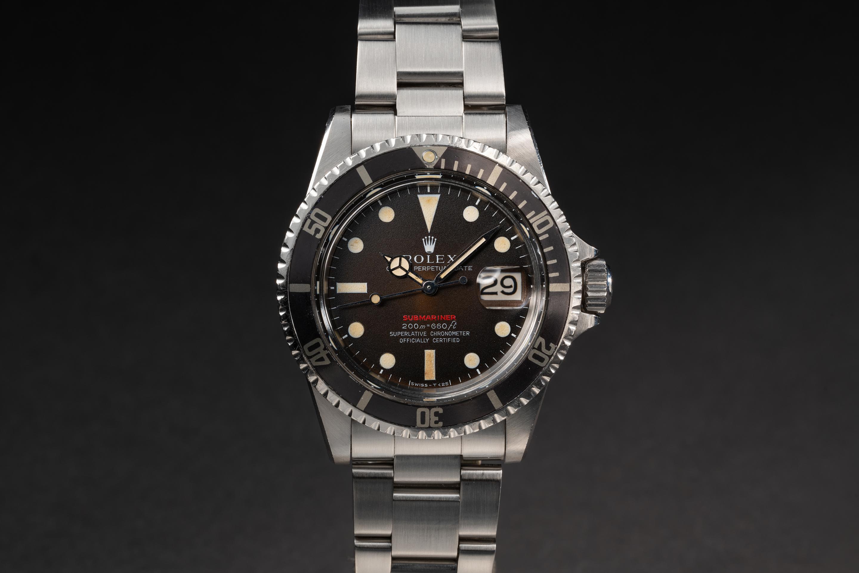1969 Rolex Red Submariner 1680 Meters First Mark 2 Tropical Dial