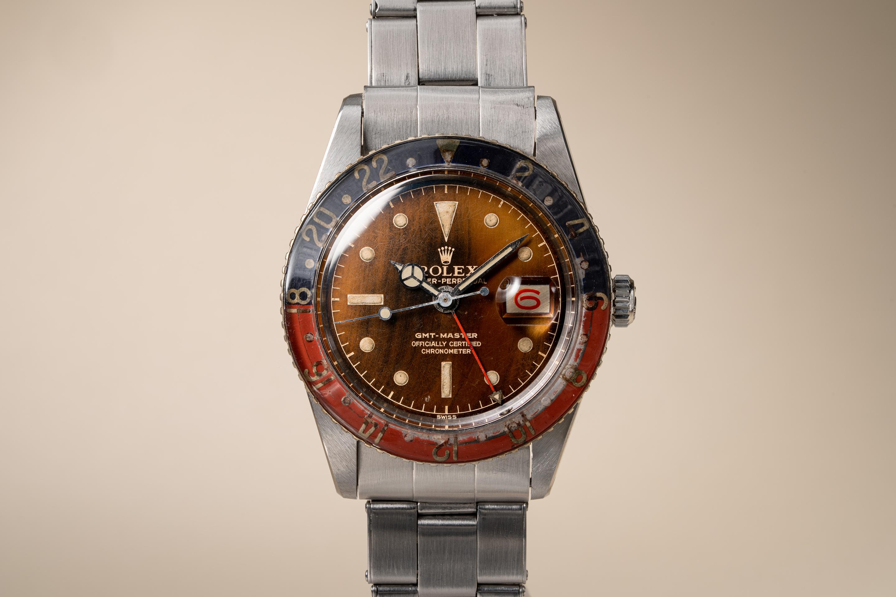 1958 Rolex GMT-Master 6542 Tropical Dial with Original Bakelite - Main Image