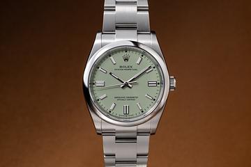 2026 Rolex Oyster Perpetual 126000 Pistachio Dial with Box & Papers