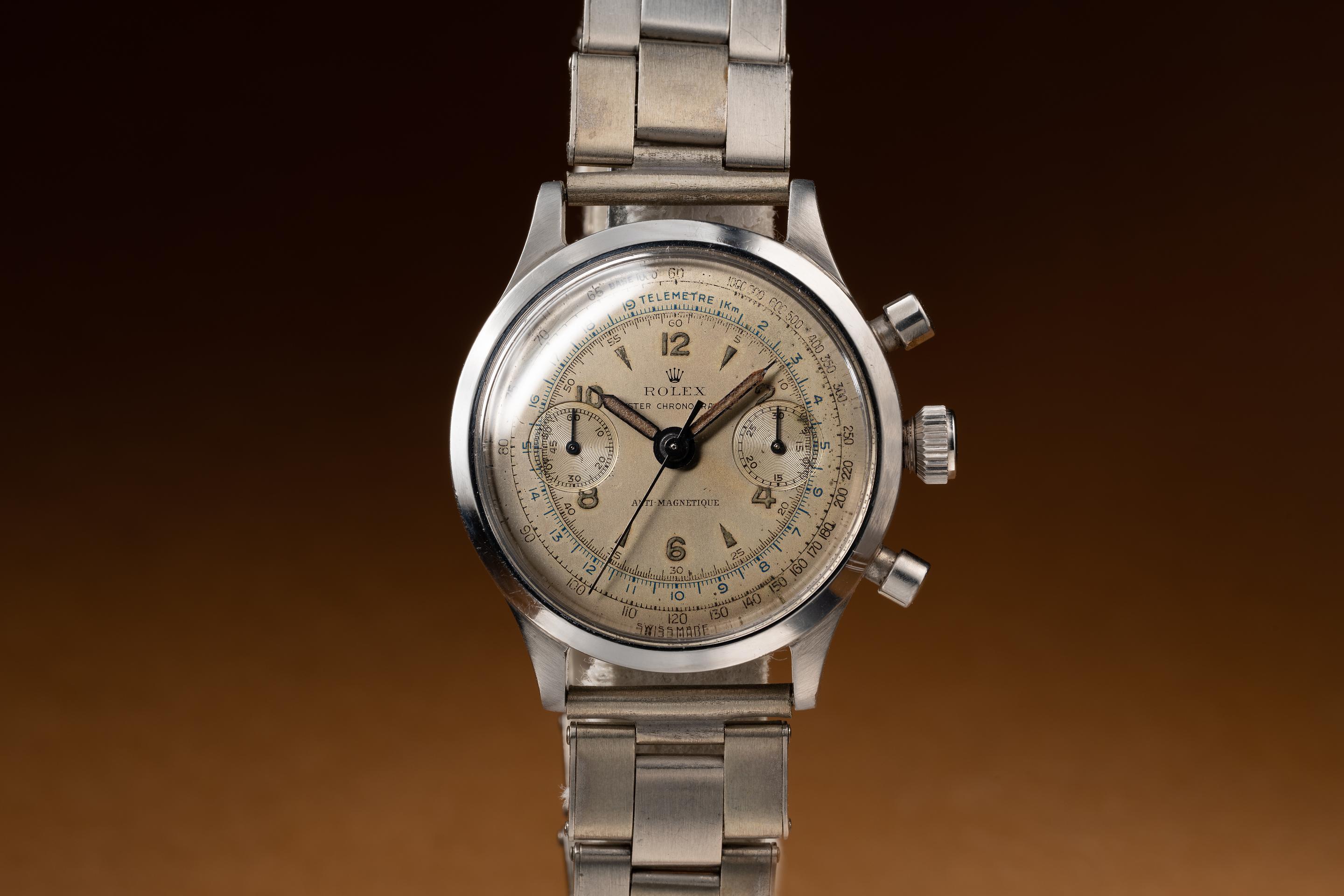 1942 Rolex Oyster Chronographe 3525 Tropical Watch