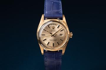 1974 Rolex 18K YG Day-Date 1803 Champagne Dial