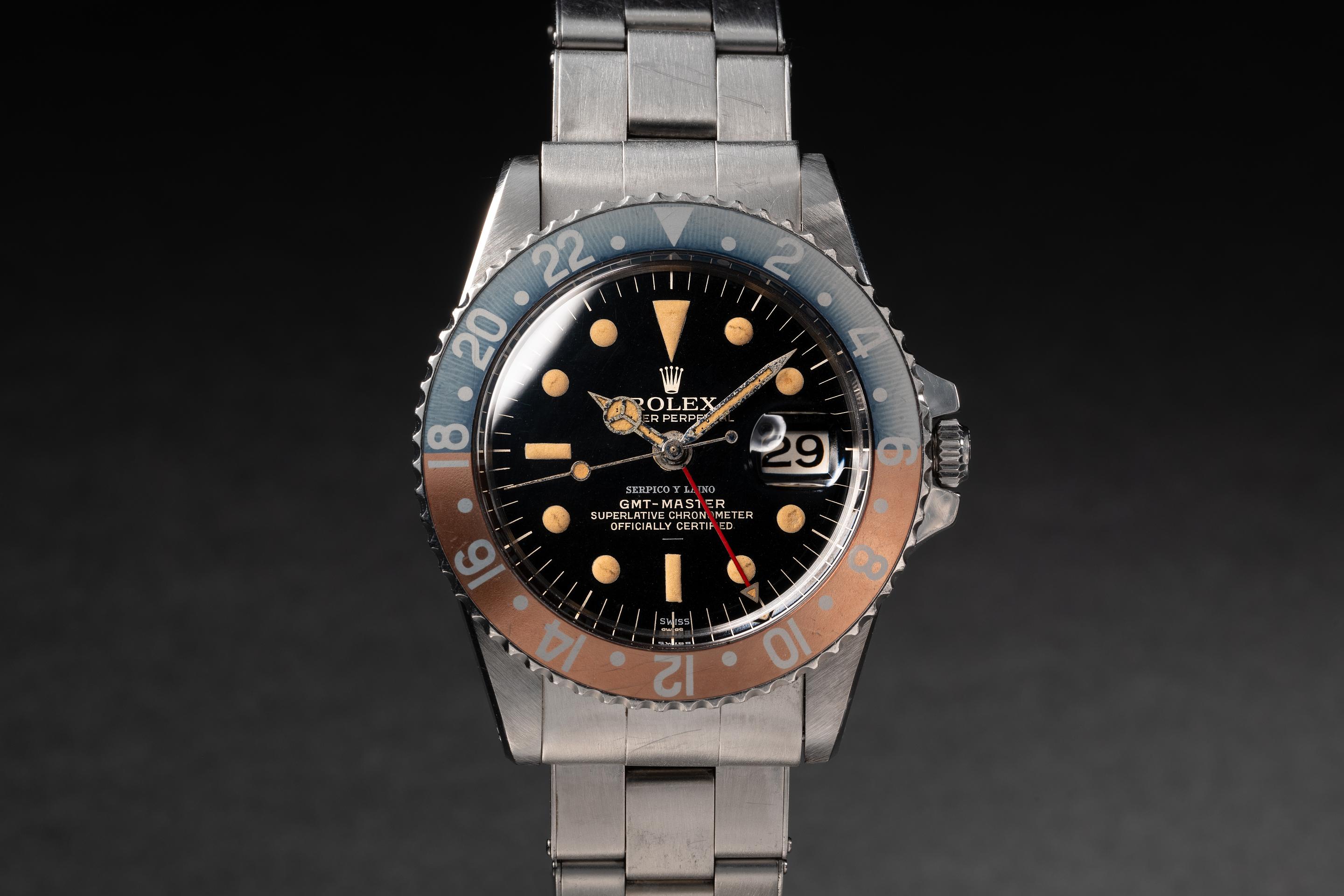 1963 Rolex PCG GMT-Master 1675 Gilt 