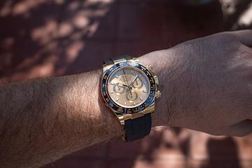 2022 Rolex 18K YG Daytona 116518LN Gold Dial with Papers & Serialized Hang Tag 
