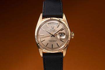 1972 Rolex 18K YG Day-Date 1803 Champagne Dial