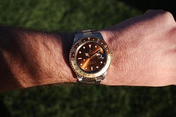 1991 Rolex Two-Tone GMT-Master II 16713 Root Beer 