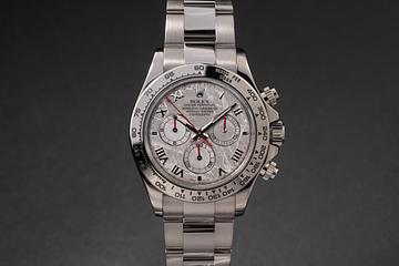 2005 Rolex 18K WG Daytona 116509 Meteorite Dial with Box & Papers