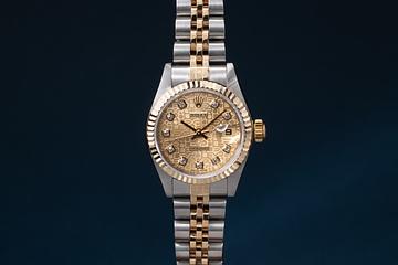 1999 Rolex Ladies Two-Tone DateJust 79173 Champagne Jubilee Diamond Dial 