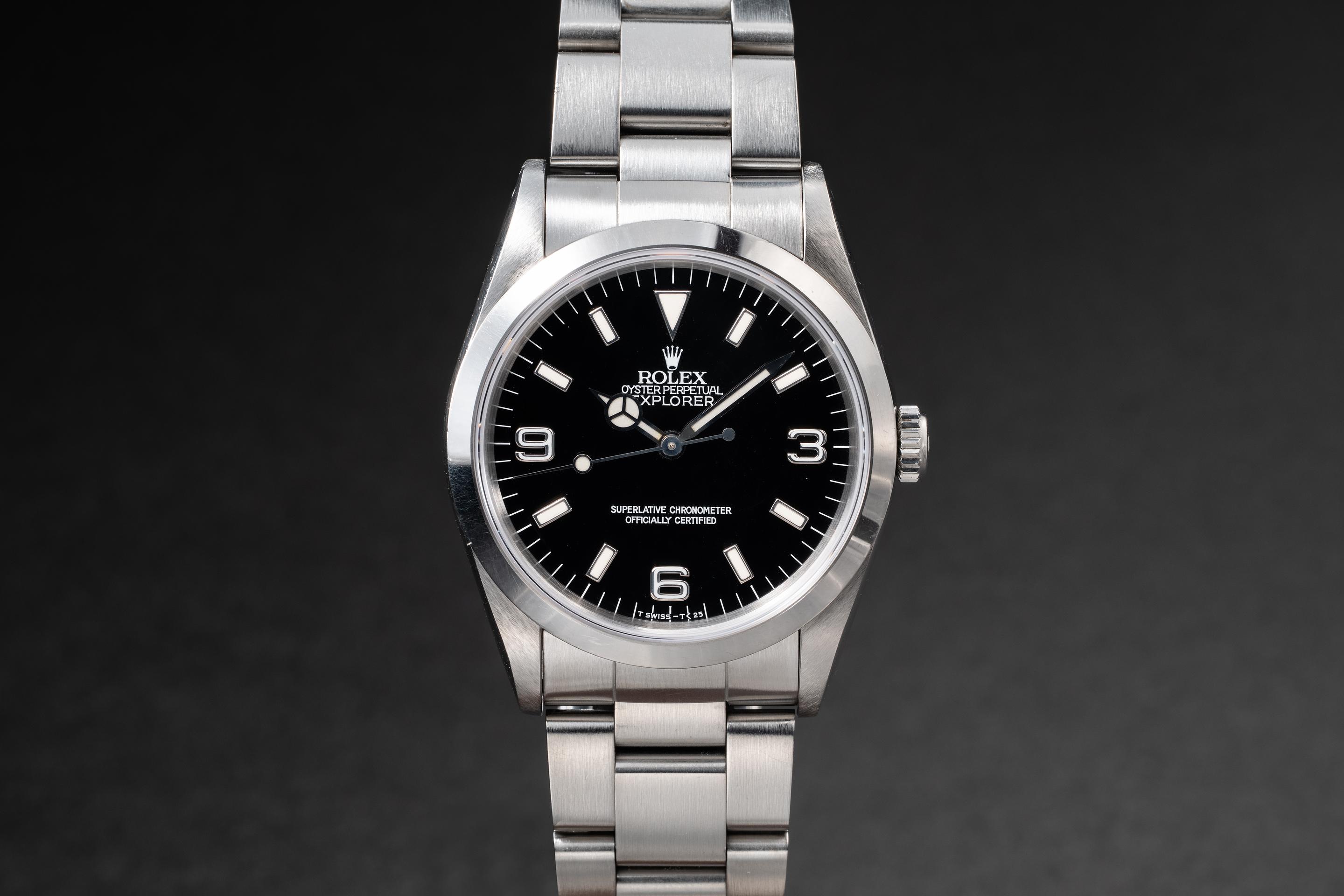 1991 Rolex Explorer 14270 with Tritium Dial and Holes Case