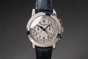 2007 Patek Philippe 18K WG Chronograph 5070G Silver Dial with Box & Papers