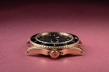 1986 rolex 18K YG Submariner 16808 Black Nipple Dial | Tropical Watch