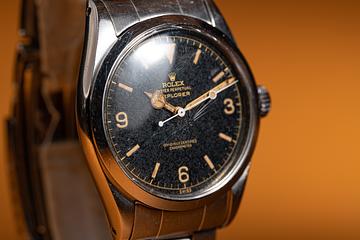 1958 Rolex Explorer 6610 Gilt Dial with Service Papers | Tropical