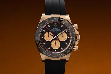 2019 Rolex 18K YG Daytona 116518LN Black Dial with Box and Papers 