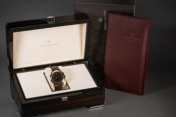 2000's Patek Philippe 18K YG Chronograph 5070J Black Dial with