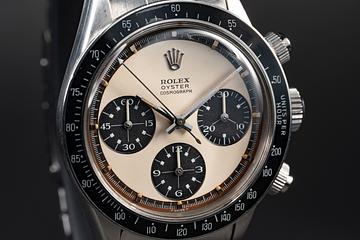 1969 Rolex Paul Newman Daytona 6263 White Tropical Mk 1.75 Panda