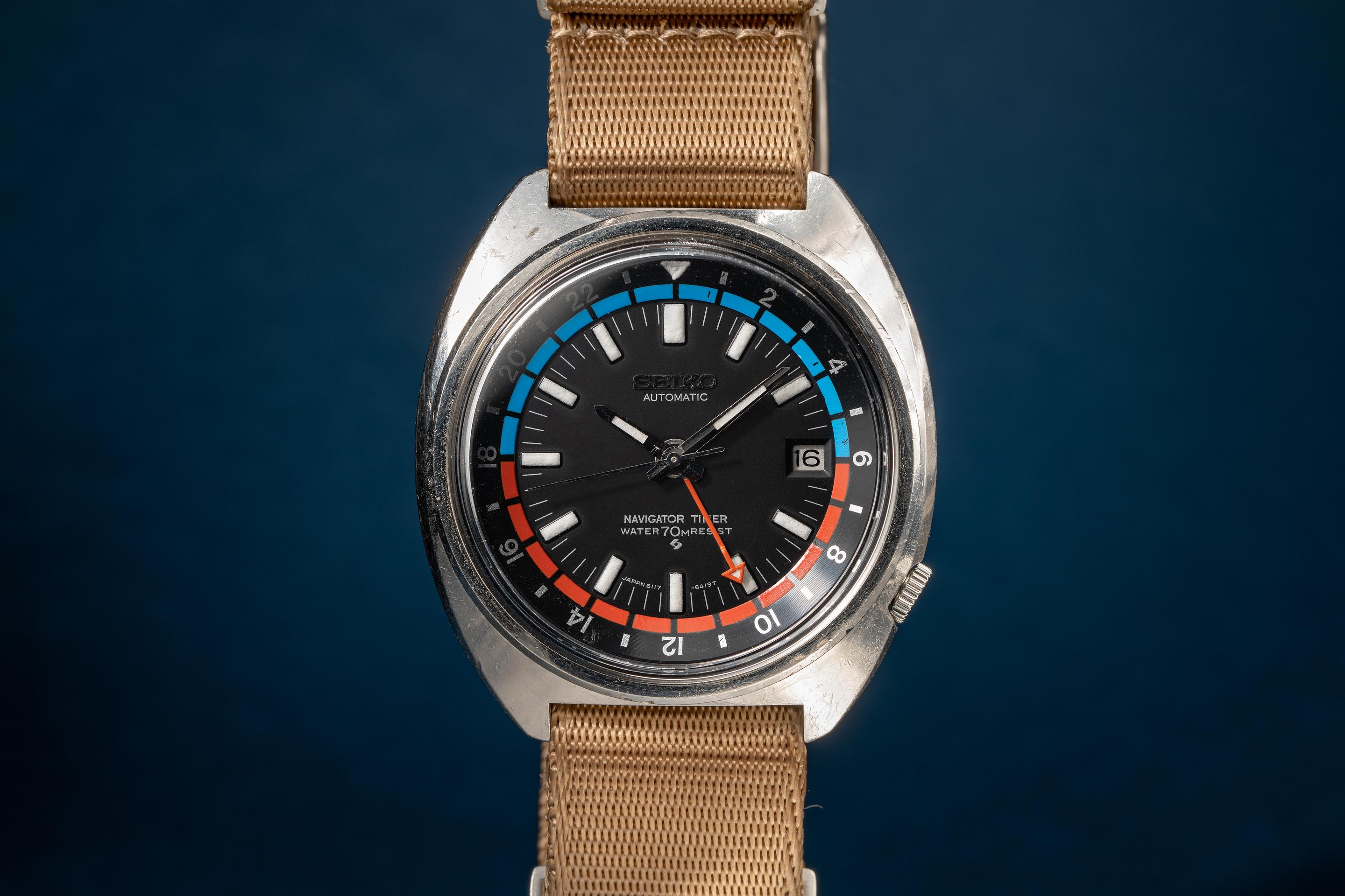 Seiko 6117-6419 Navigator Timer GMT | Tropical Watch