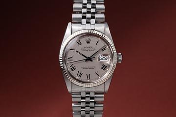 1982 Rolex DateJust 16030 Silver Roman Numeral Dial with Box
