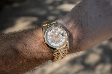 1990 Rolex Day-Date 18238 Enamel and Diamond Pave Carousel Dial with Rolex Service Papers