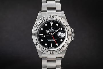 2002 Rolex Explorer II 16570 Black Dial 