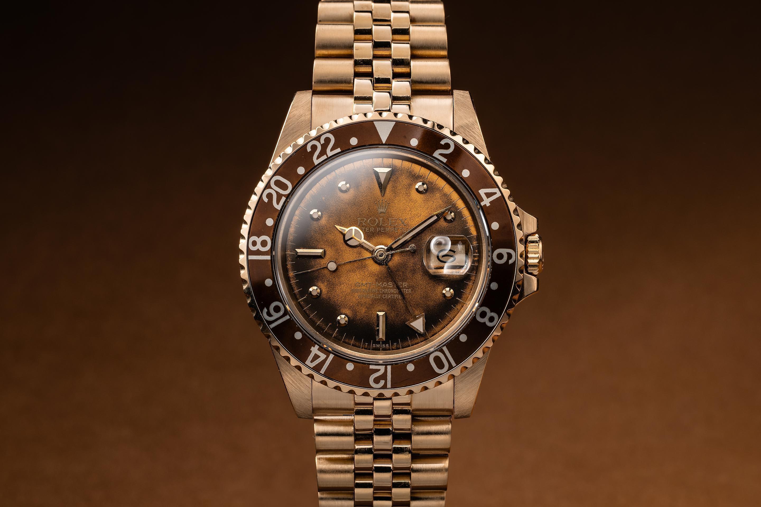 maya様 1986 Rolex 18K yellow gold GMT Master 16758 Tropical Nipple Dial