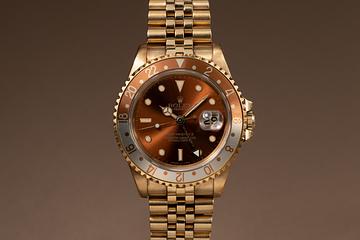 1989 Rolex 18K YG GMT-Master II 16718 Brown Dial