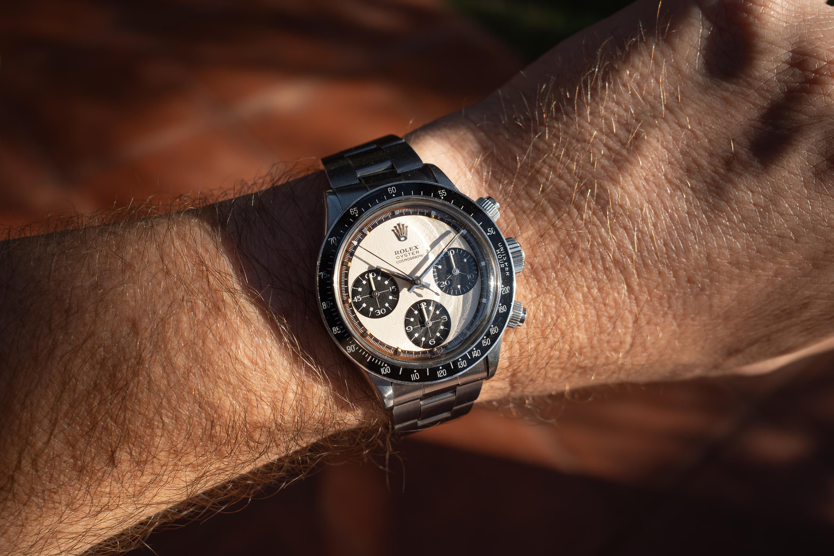 1969 Rolex Paul Newman Daytona 6263 White Tropical Mk 1.75 Panda