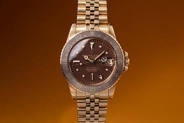 1975 Rolex 18K YG GMT-Master 1675 Brown Nipple Dial