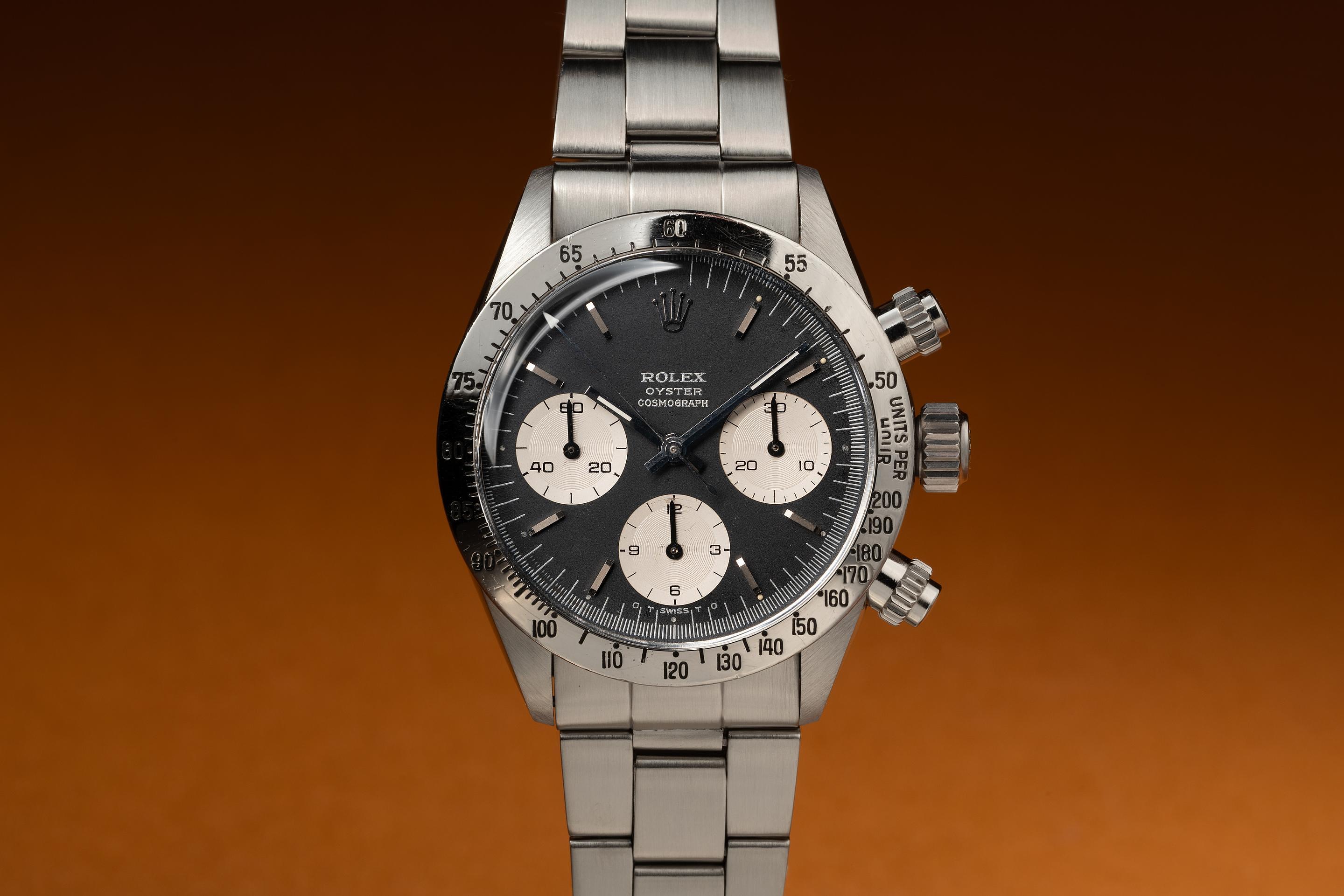 1973 Rolex Daytona 6265 Black Sigma Dial with Box | Tropical Watch