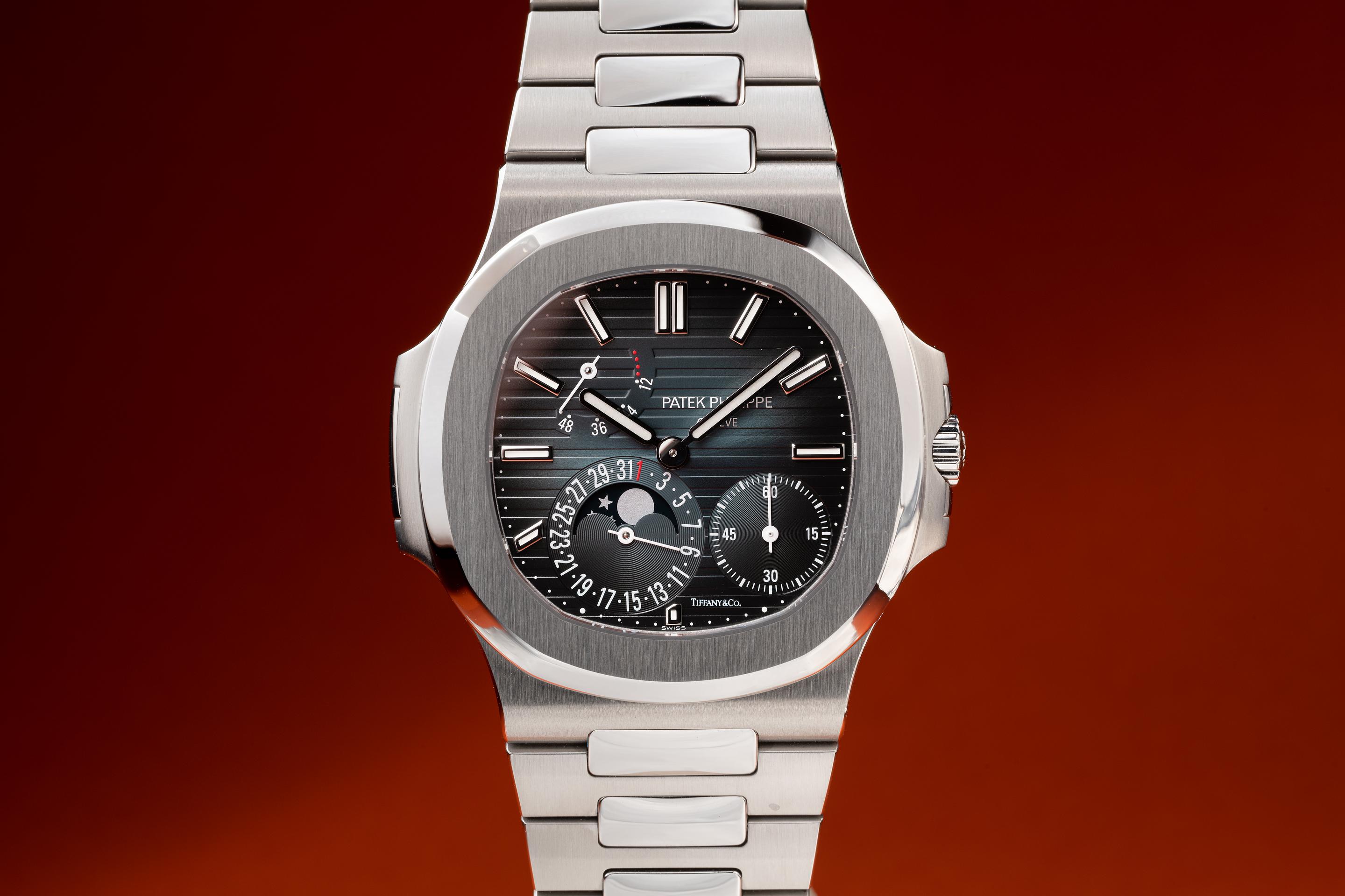 2021 Patek Philippe Nautilus 5712 Moonphase Tiffany & Co. Dial
