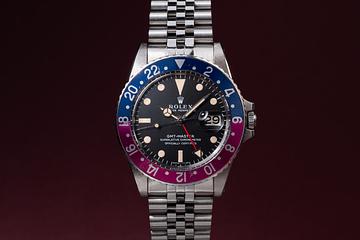 1968 Rolex GMT-Master 1675 MK 1 Dial and Fuchsia Bezel