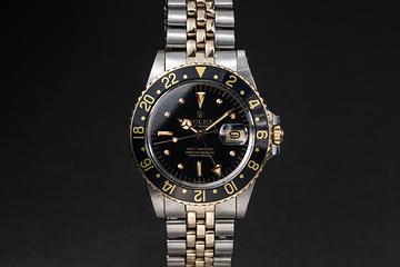 1979 Rolex 14K Two-Tone GMT Master 1675 Black Nipple Dial