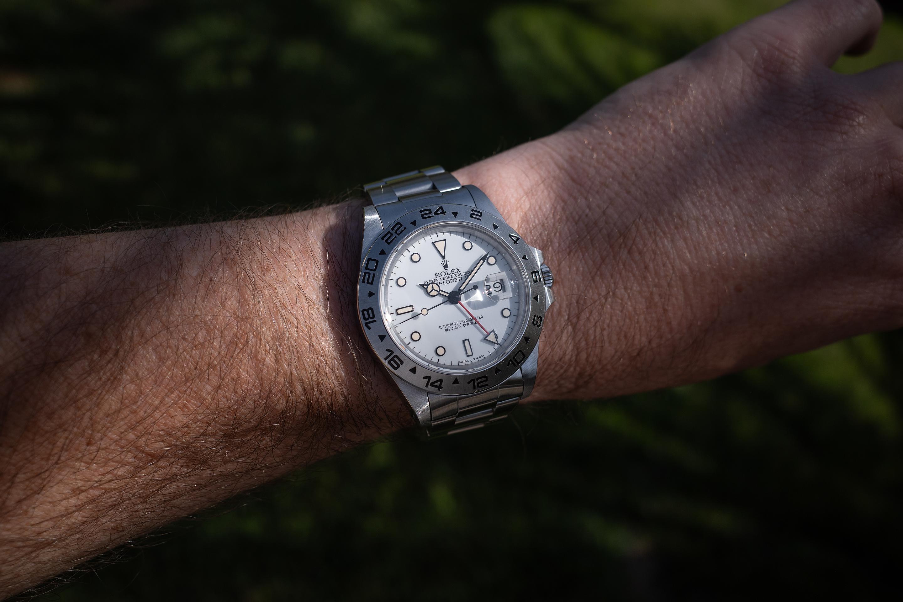 1986 Rolex Explorer II 16550 White Dial | Tropical Watch