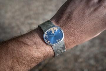Patek Philippe 18G WG Golden Ellipse 3545/1G Tropical Blue Dial