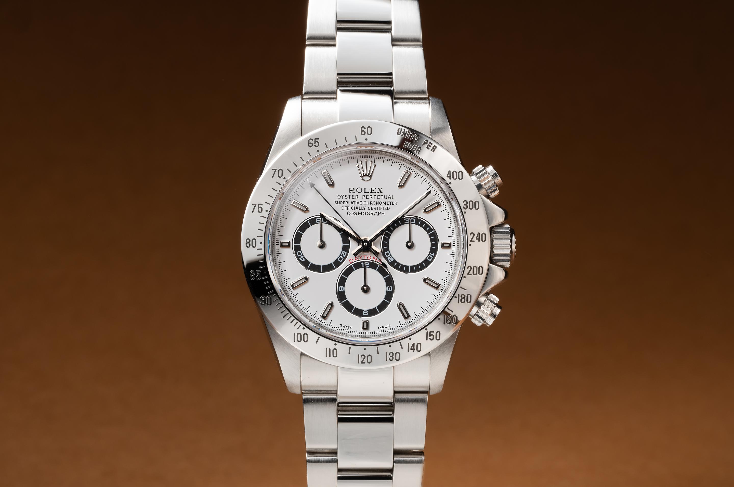 1999 Rolex Zenith Daytona 16520 White Dial with Papers | Tropical