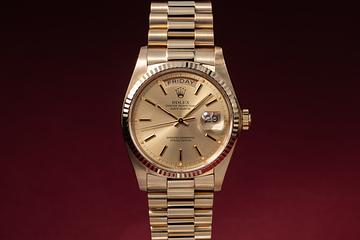 1979 Rolex Day-Date 18038 Champagne Dial with Service Papers