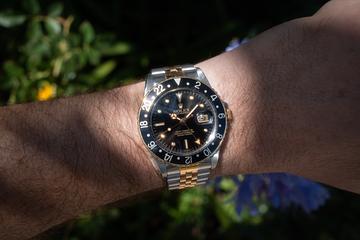 1985 Rolex Two-Tone GMT-Master 16753 Black Dial with Service Papers 