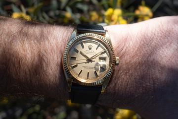 1971 Rolex 18K YG Day-Date 1803 Champagne Minute Track Dial