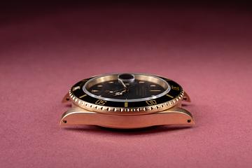 1986 rolex 18K YG Submariner 16808 Black Nipple Dial | Tropical Watch