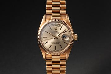 1979 Rolex 18K YG Day-Date 18038 Champagne Dial 