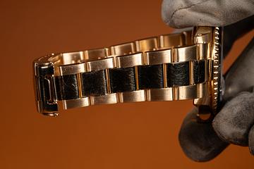 1990 Rolex 18K YG Submariner 16618 Silver Serti Dial | Tropical Watch