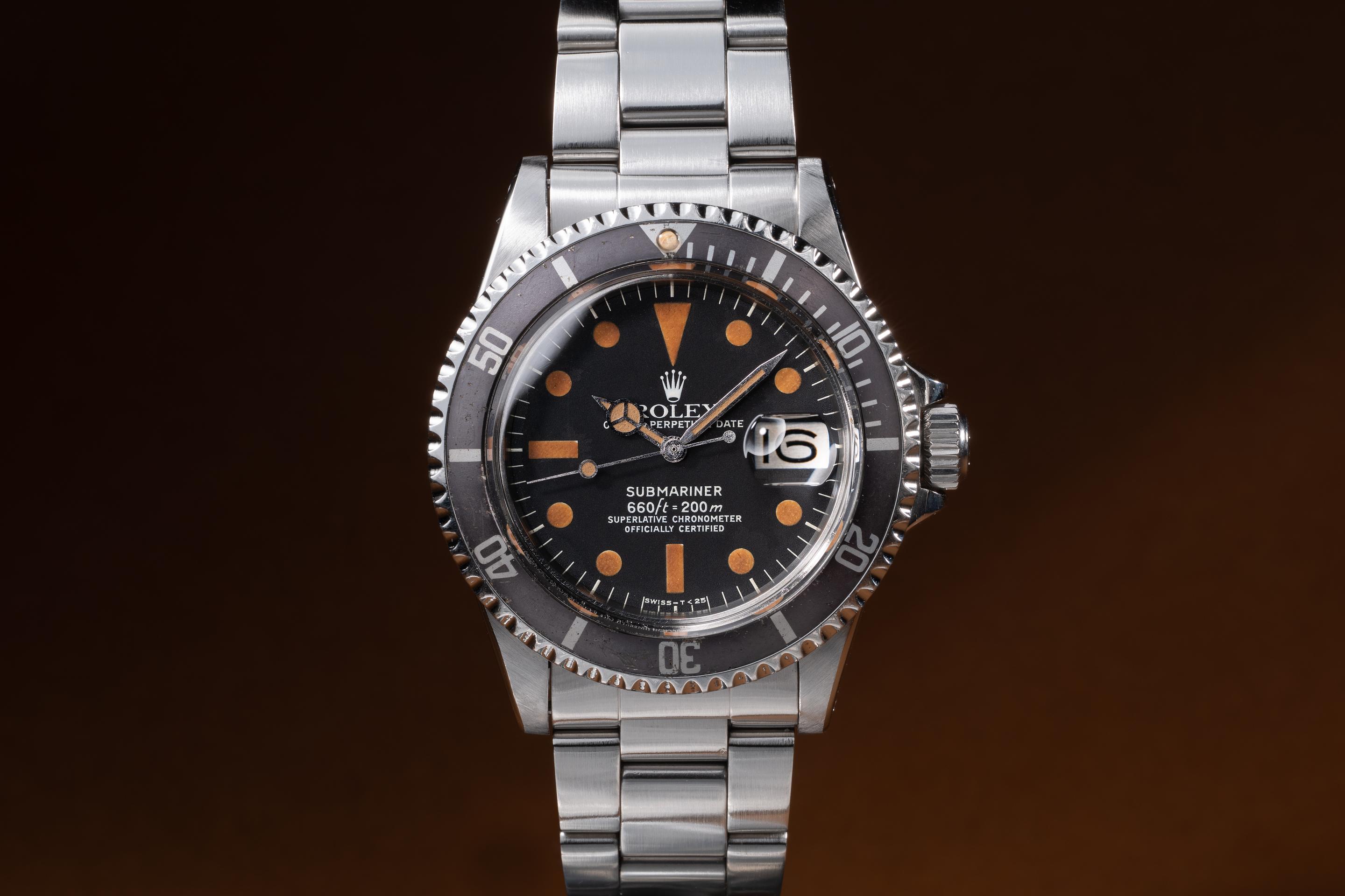 1975 Rolex Submariner 1680 MK 1 Pumpkin Dial | Tropical Watch