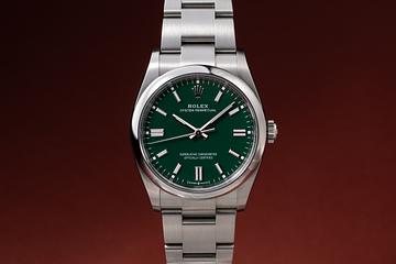 2025 Rolex Oyster Perpetual 126000 Green Dial with Papers